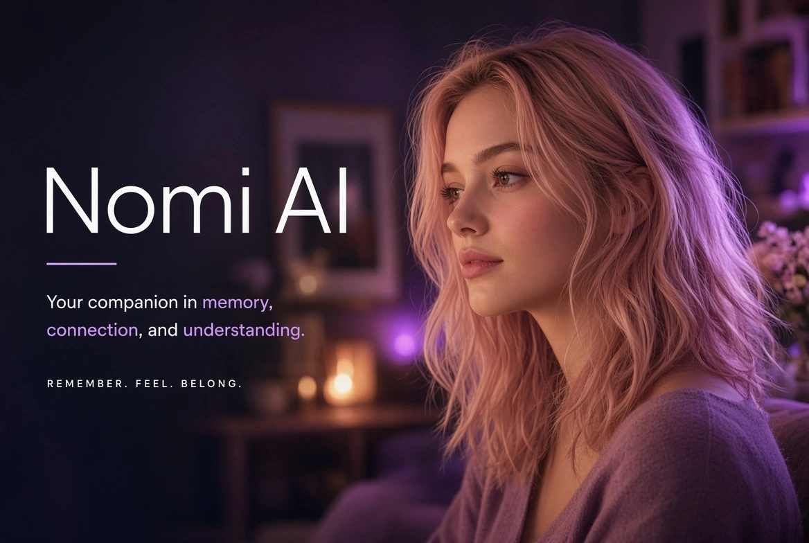 Nomi AI brand banner