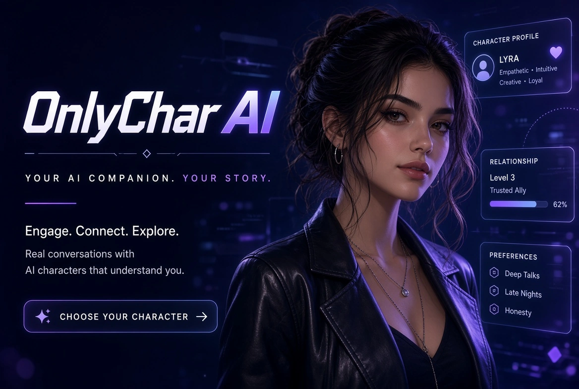 OnlyChar AI brand banner