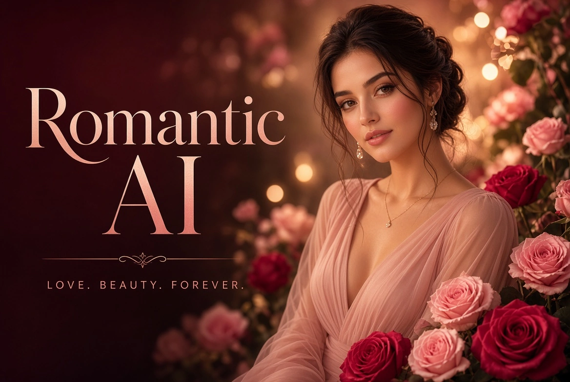 Romantic AI brand banner